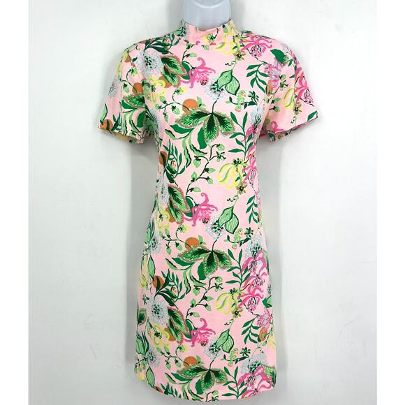 LILLY PULITZER Halle Short Sleeve Dress Medium Via Amore Spritzer Tropical NWOT - Picture 5 of 13